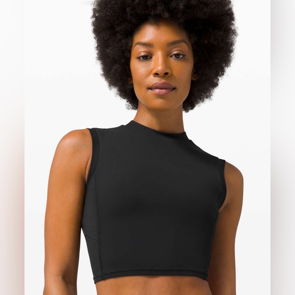 Lululemon Sweat Intention Tank Black Size 6 Nulu - Picture 10 of 11